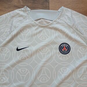 Paris Saint-Germain PSG Jersey Mens XXL Grey Nike Dri-FIT Pre-Match 2022-23